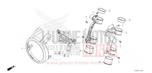 FRONT COWL CBF125NAP de 2023